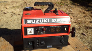 発電機スズキ（SUZUKI）SX800Rキャブレター不具合息つき症状の修理 