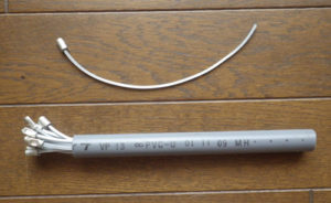 草刈機・刈払機用チタニウムナイロンコード差込み式3mmを電工用圧着ペンチで自作する方法